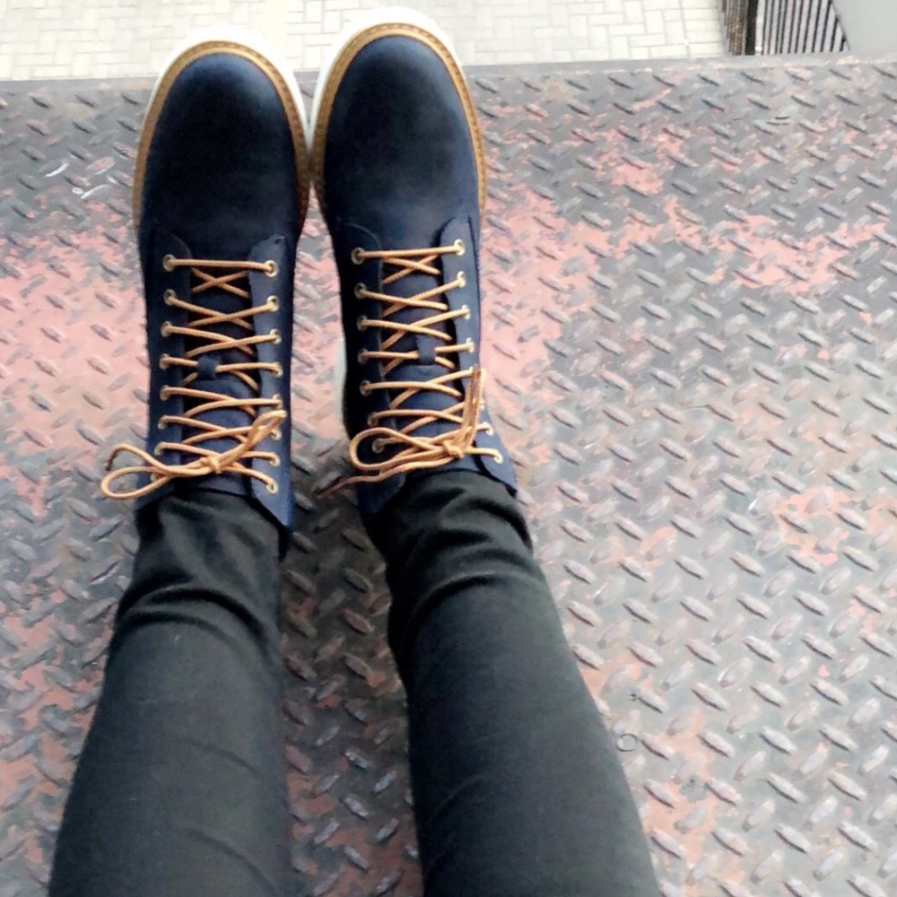 Blue Suede Timberlands